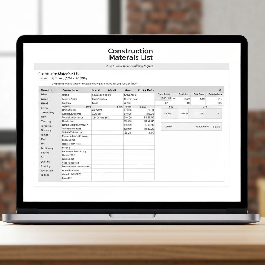 Lista Completa de Materiais